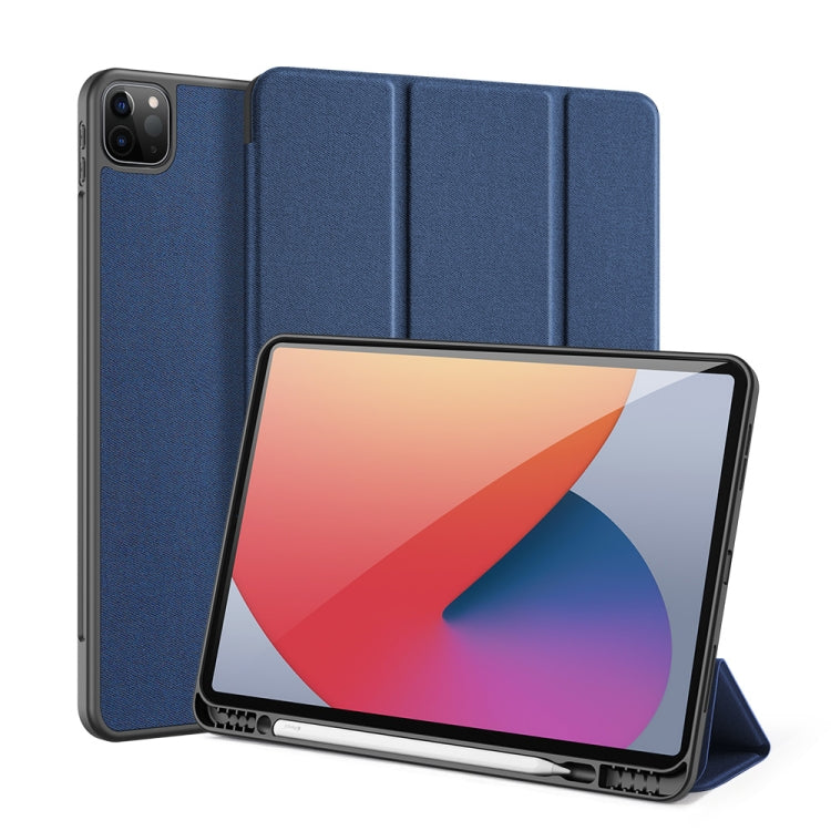 DUX DUCIS Domo Series Horizontal Flip Magnetic TPU + PU Leather Case with Three-folding Holder & Pen Slot & Sleep / Wake-up Function, iPad Pro 11 (2021)/(2020), iPad Pro 12.9 2021 / 2020