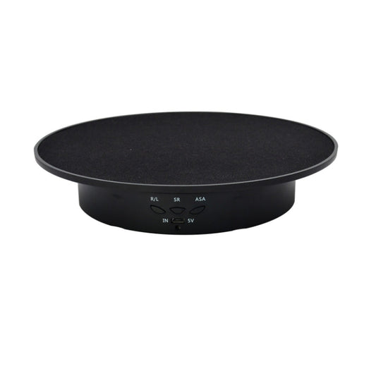 20cm USB Electric Rotating Turntable Display Stand Video Shooting Props Turntable for Photography, Load: 8kg, 20cm(Black Velvet), 20cm (White Base Black Velvet), 20cm (White Base White Velvet)