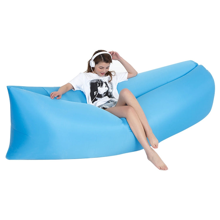 Outdoor Portable Lazy Water Inflatable Sofa Beach Grass Air Bed, Size: 200 x 70cm, 200 x 70cm Sky Blue, 200 x 70cm Black, 200 x 70cm Green, 200 x 70cm Pink, 200 x 70cm Rose Red, 200 x 70cm Sapphire Blue, 200 x 70cm Grass Green, 200 x 70cm Red