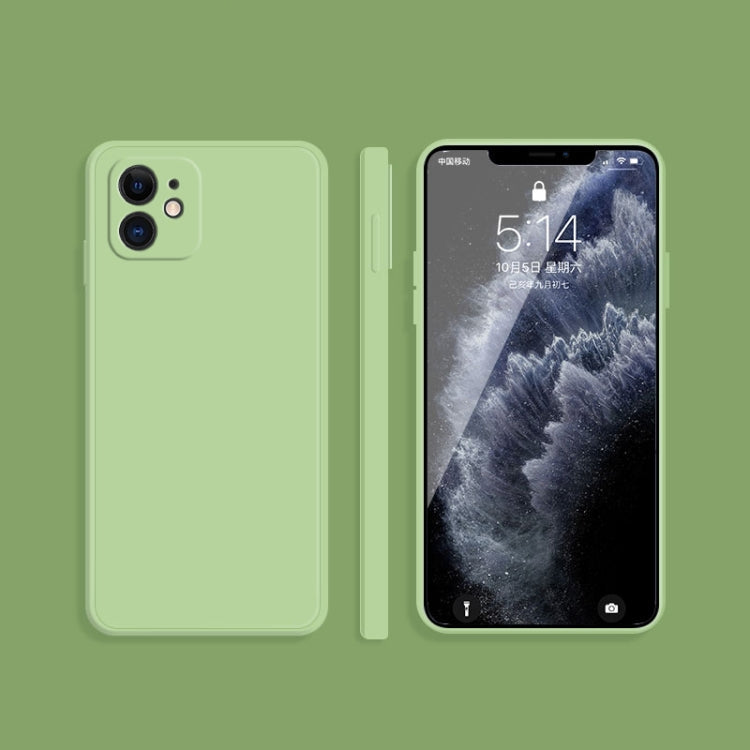 Solid Color Imitation Liquid Silicone Straight Edge Dropproof Full Coverage Protective Case, For iPhone 12 mini, For iPhone 12