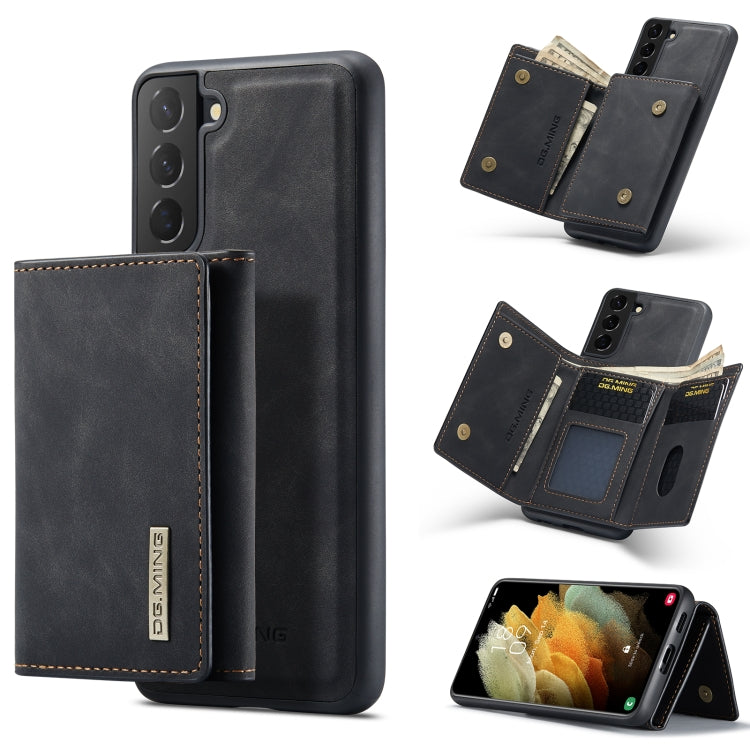DG.MING M1 Series 3-Fold Multi Card Wallet Back Cover Shockproof Case with Holder Function, For Samsung Galaxy S21, For Samsung Galaxy S21 FE, For Samsung Galaxy S21+
