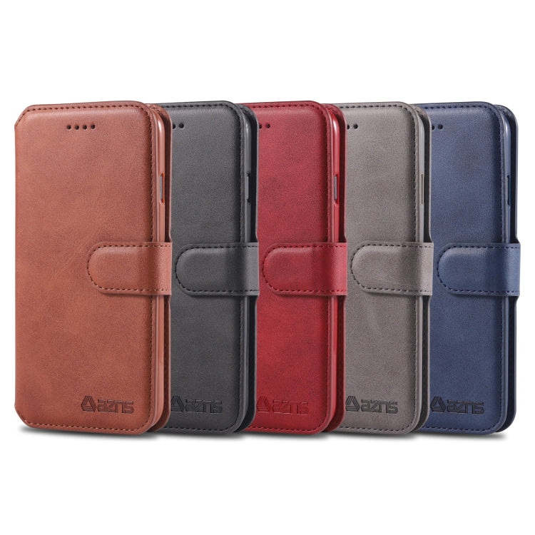 AZNS Calf Texture Magnetic Horizontal Flip PU Leather Case with Holder & Card Slots & Photo Frame, For iPhone 7 / 8