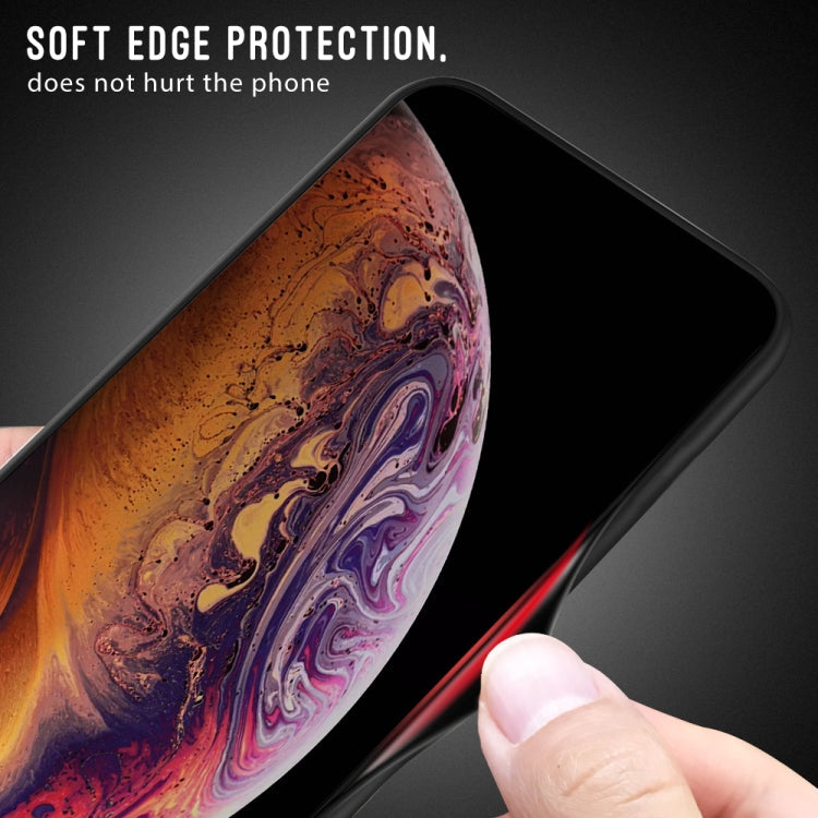 For iPhone SE 2022 / SE 2020 / 8 / 7 Texture Gradient Glass Protective Case(Blue)