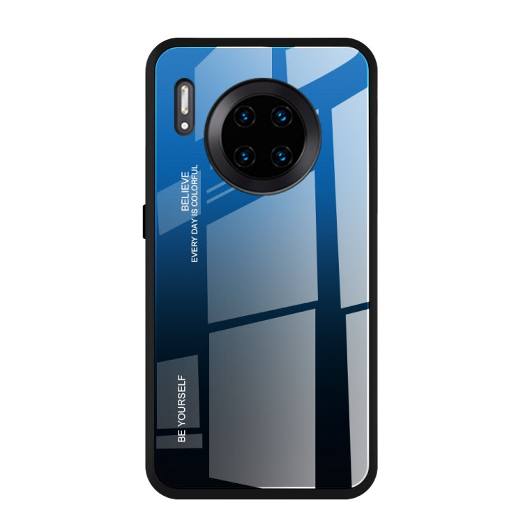 Gradient Color Glass Case, For Galaxy A7 (2018), For Xiaomi Redmi 7A, For Huawei Mate 30 Pro