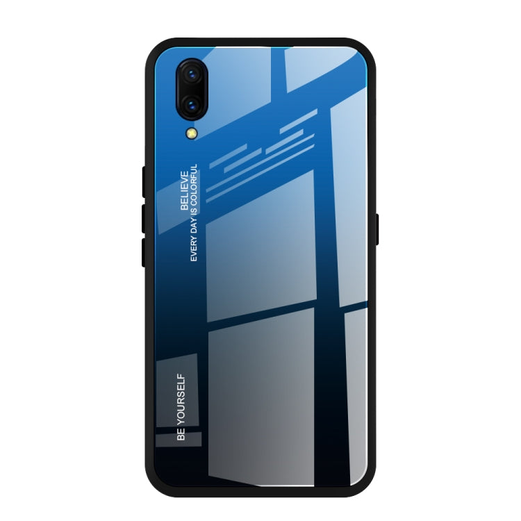 Gradient Color Glass Case, For Vivo V7, For Vivo V11, For Vivo X23