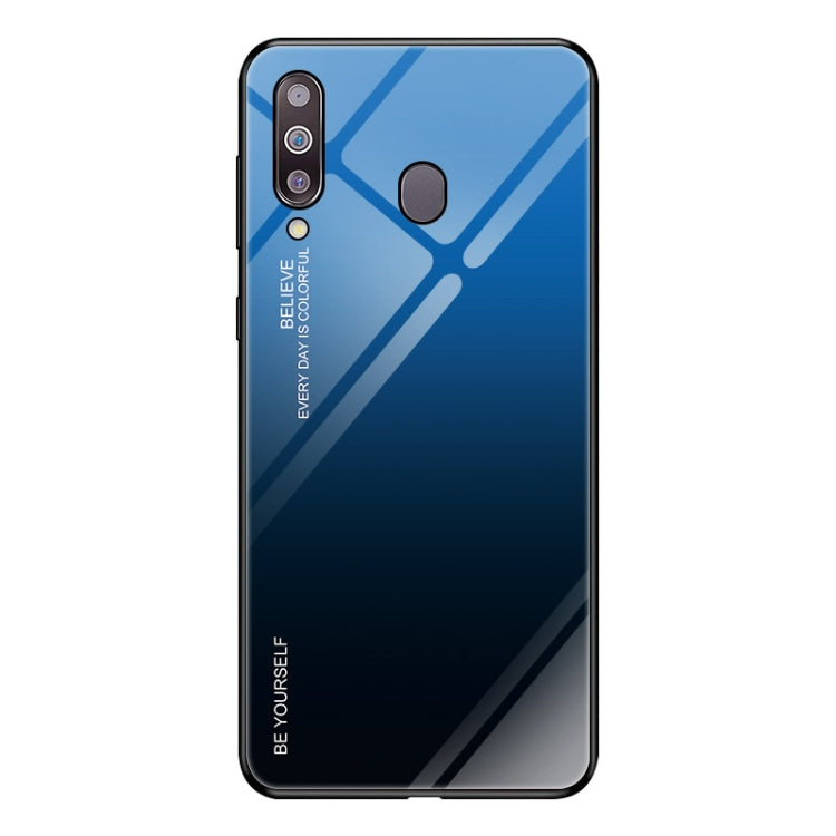 Gradient Color Glass Case, For Galaxy A70, For Galaxy M10, For Galaxy M30