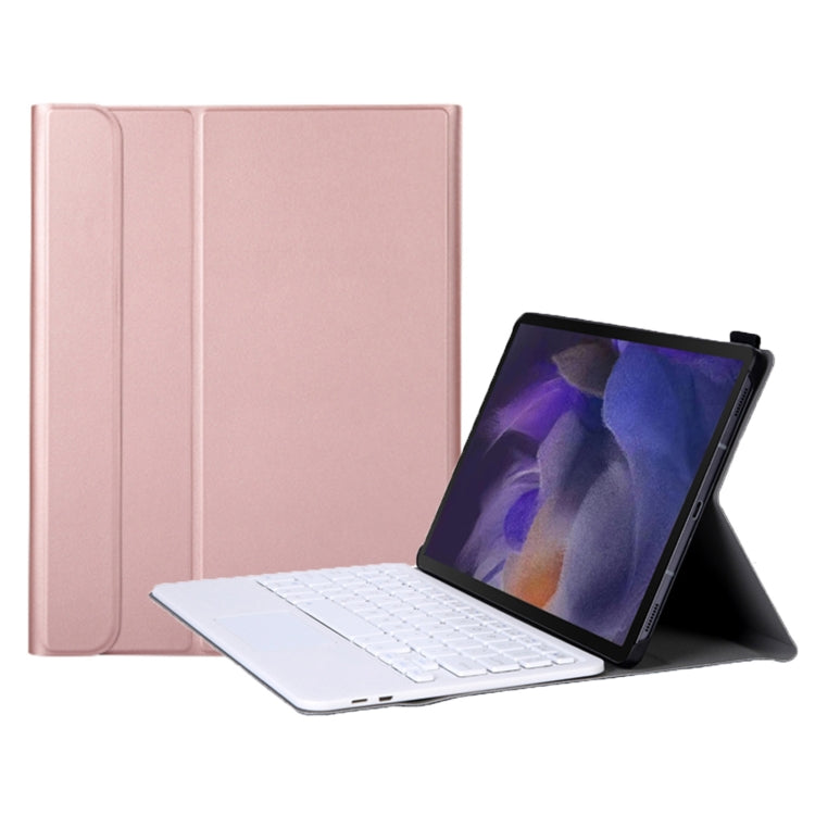 A08-A Ultra-thin Bluetooth Keyboard Leather Case with Touchpad For Samsung Galaxy Tab A8 2021 SM-X205 / SM-X200, A08-A