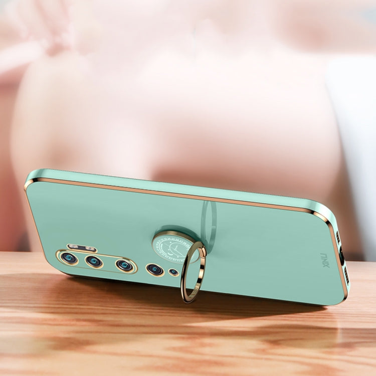 For Xiaomi Mi CC9 Pro XINLI 6D Plating Phone Case with Ring Holder(Celestial Blue)