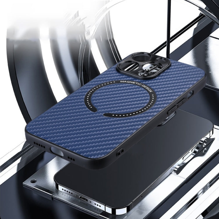 Carbon Fiber Texture MagSafe Magnetic Phone Case, For iPhone 13 Pro, For iPhone 13 Pro Max, For iPhone 12, For iPhone 12 Pro, For iPhone 12 Pro Max
