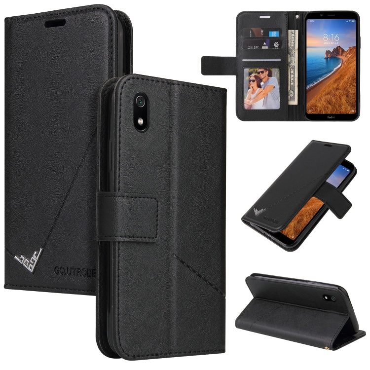 GQUTROBE Right Angle Leather Phone Case, For Xiaomi Redmi 8, For Xiaomi Redmi Note 7, For Xiaomi Redmi 7A