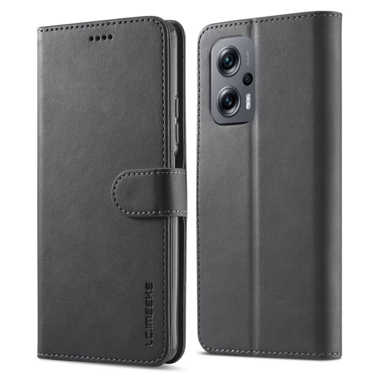 LC.IMEEKE Calf Texture Leather Phone Case, For Xiaomi Redmi 10 Prime+5G, For Xiaomi Redmi 11 Prime 5G