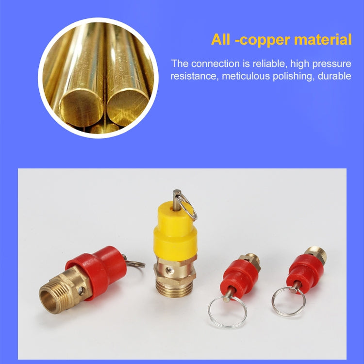LAIZE Spring Type Safety Valve Pull Ring Exhaust Valve, Nominal Diameter:8mm