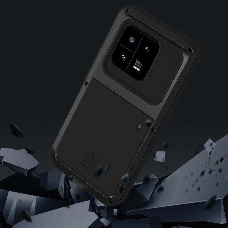 For Xiaomi 13 Pro LOVE MEI Metal Shockproof Life Waterproof Dustproof Phone Case(Red)