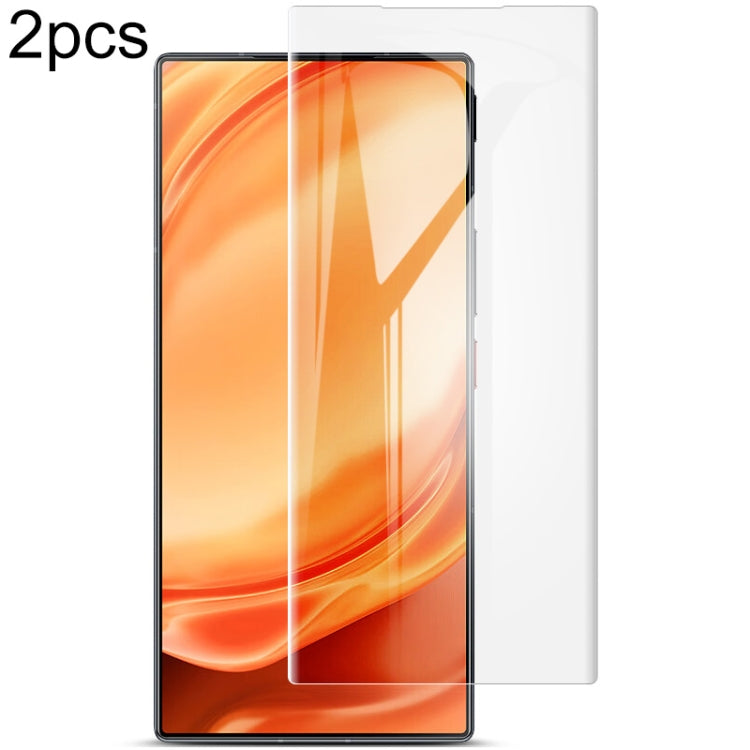 2pcs imak Curved Full Screen Hydrogel Film Protector, For Huawei P60 / P60 Pro, For OPPO Find X6 5G, For OPPO Find X6 Pro 5G, For OnePlus Ace 2 / 11R 5G, For ZTE nubia Red Magic 8 Pro / 8 Pro+, For ZTE nubia Z50 Ultra 5G