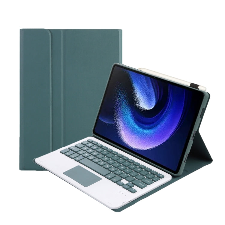 A0N7-A Lambskin Texture Ultra-thin Bluetooth Keyboard Leather Case with Touchpad, A0N7-A