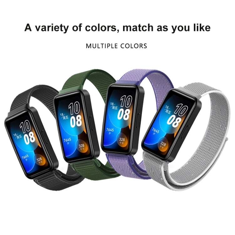 16mm Woven Nylon Loop Watch Band, For Huawei Band 8