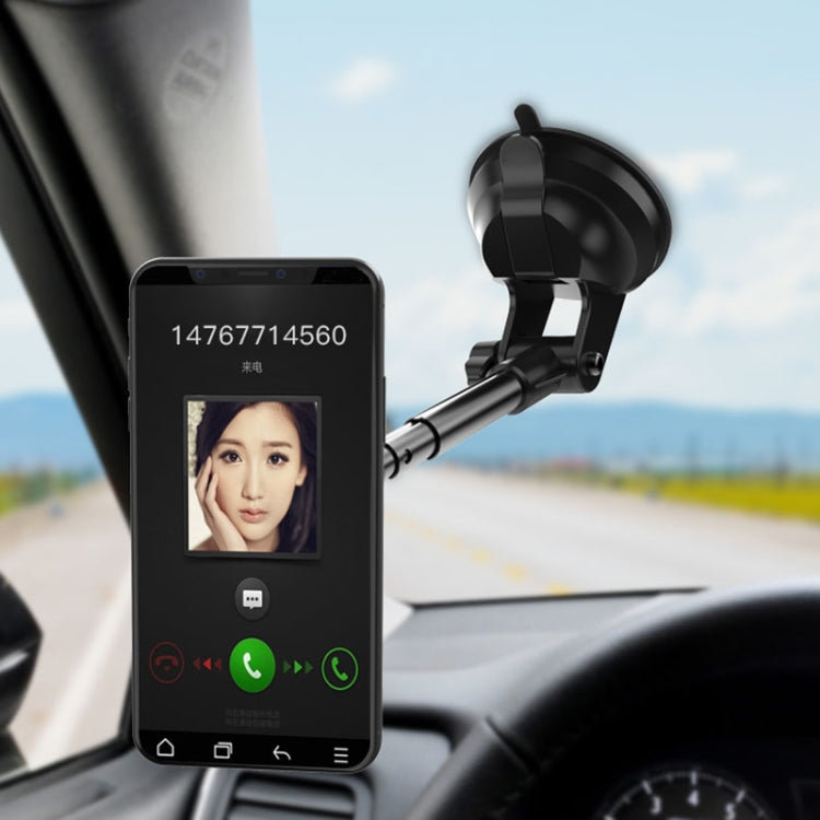 Yesido C41 Car Windshield Telescopic Suction Cup Magnetic Phone Holder(Black)