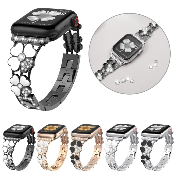 Petal Metal Diamond Watch Band, For Apple Watch 9 41mm, For Apple Watch 42mm