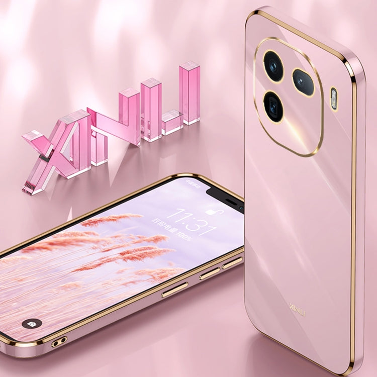 For vivo iQOO 12 Pro 5G XINLI Straight Edge 6D Electroplate TPU Phone Case(Mint Green)