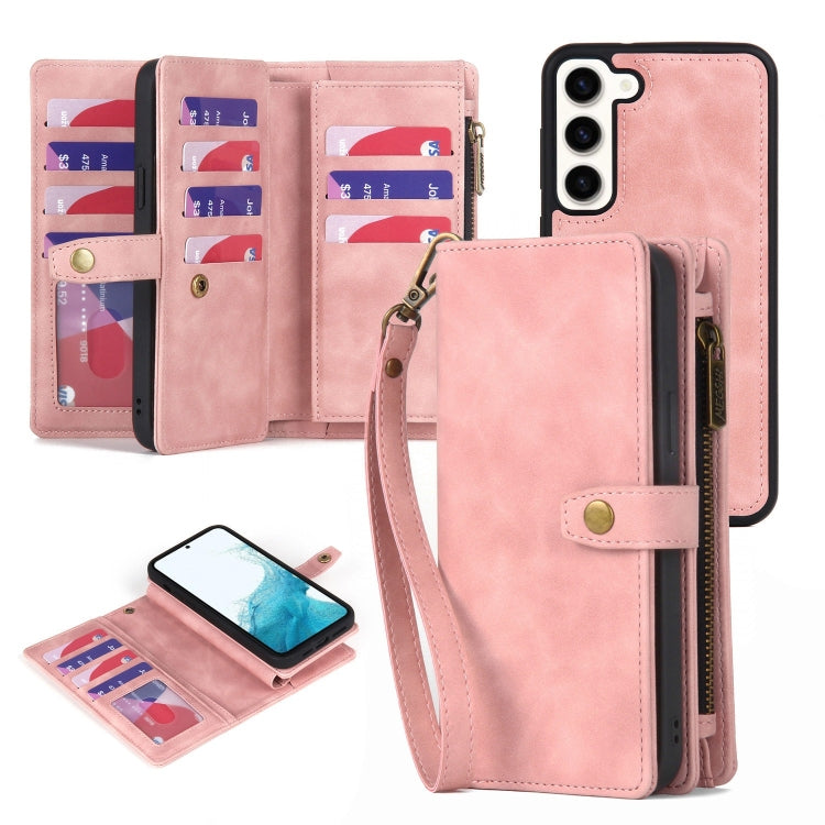 Zipper Wallet Magnetic Detachable Leather Phone Case, For Samsung Galaxy A22 5G, For Samsung Galaxy A32 5G, For Samsung Galaxy A32 4G, For Samsung Galaxy A33 5G, For Samsung Galaxy A42 5G, For Samsung Galaxy A50, For Samsung Galaxy A51 4G