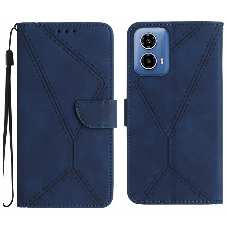 Stitching Embossed Leather Phone Case, For Motorola Moto G 5G 2025, For Motorola Moto G Play 2025, For Motorola Moto G75 5G, For Motorola Moto G35 5G