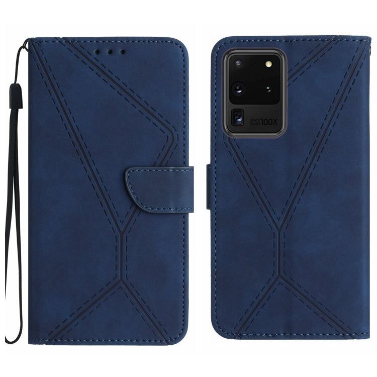 Stitching Embossed Leather Phone Case, For Samsung Galaxy S21 Ultra 5G, For Samsung Galaxy S20, For Samsung Galaxy S20+, For Samsung Galaxy S20 Ultra