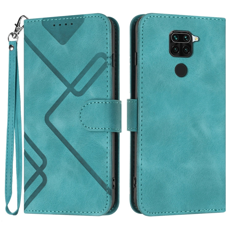 Line Pattern Skin Feel Leather Phone Case, For Xiaomi Redmi Note 10S 4G Global, For Xiaomi Redmi 9C/9C NFC/Poco C3, For Xiaomi Mi 10T 5G/10T Pro 5G, For Xiaomi Redmi Note 9 Global/10X 4G