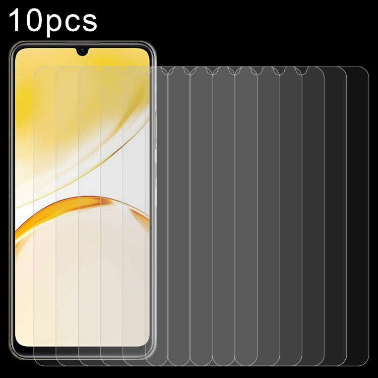 10pcs 0.26mm 9H 2.5D Tempered Glass Film, For Realme GT 7 Global, For Realme 13 4G / 13+ / C63 5G / 14x / 14, For Realme P3 Ultra 5G, For Realme Neo7, For Realme P1 Speed, For Realme C61 / C61 India / Note 60, For Realme 12+ / 12 4G, For Realme Narzo N...