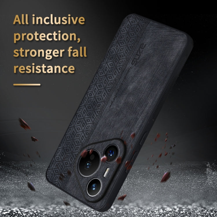 For Huawei Pura 70 Pro AZNS 3D Embossed Skin Feel Phone Case(Black)