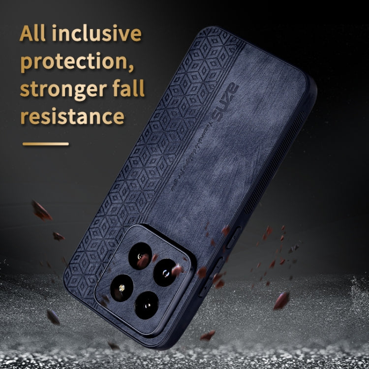 For Xiaomi 14 Pro AZNS 3D Embossed Skin Feel Phone Case(Sapphire Blue)