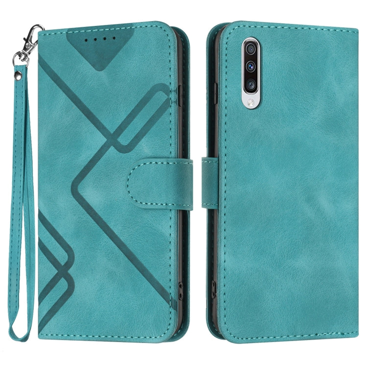Line Pattern Skin Feel Leather Phone Case, For Samsung Galaxy A20s, For Samsung Galaxy Note10+, For Samsung Galaxy A20e / A10e, For Samsung Galaxy A70