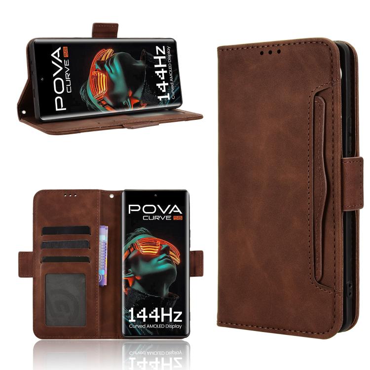Skin Feel Calf Texture Card Slots Leather Phone Case, For Tecno Pova 7 Ultra 5G, For Tecno Pova 7 4G, For Tecno Spark Go 2 4G, For Tecno Pova Curve 5G