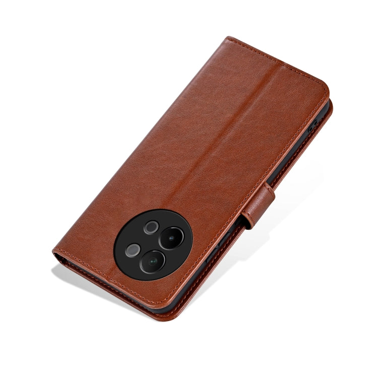 For vivo S18e AZNS Sheepskin Texture Flip Leather Phone Case(Brown)