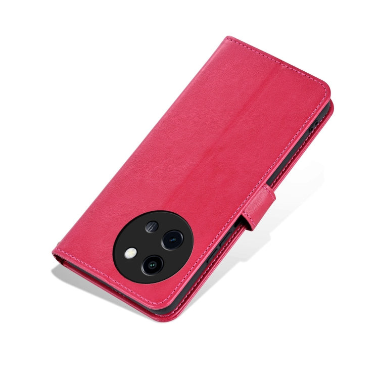 For vivo Y200i 5G / Y38 / T3X AZNS Sheepskin Texture Flip Leather Phone Case(Red)