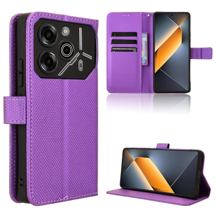 Diamond Texture Leather Phone Case, For Tecno Pova 6 4G, For Tecno Camon 30 Pro 5G, For Tecno Camon 30 5G / 4G, For Tecno Pova 6 Pro 5G