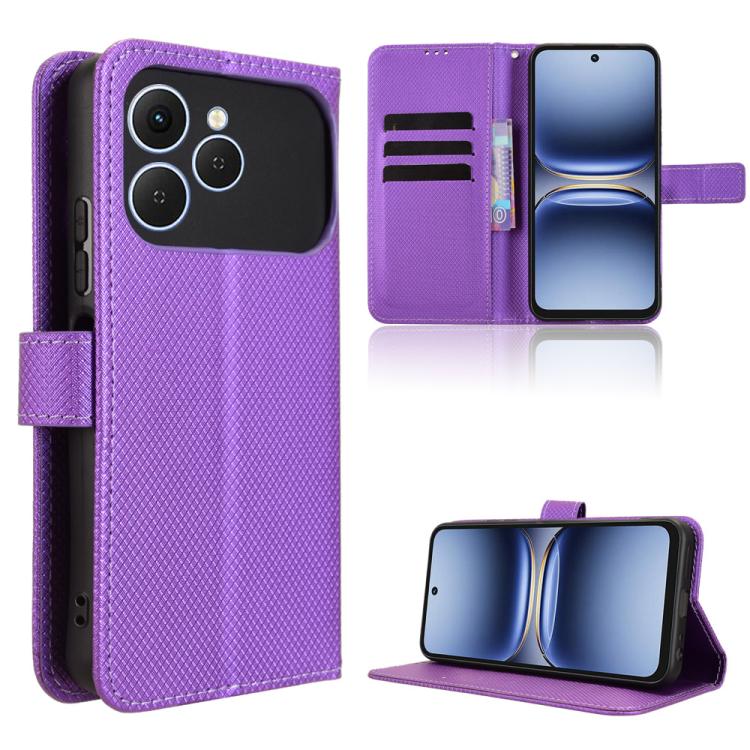 Diamond Texture Leather Phone Case, For Tecno Pova 7 5G, For Tecno Spark 40 Pro+ 4G, For Tecno Spark 40 Pro 4G, For Tecno Spark 40 4G