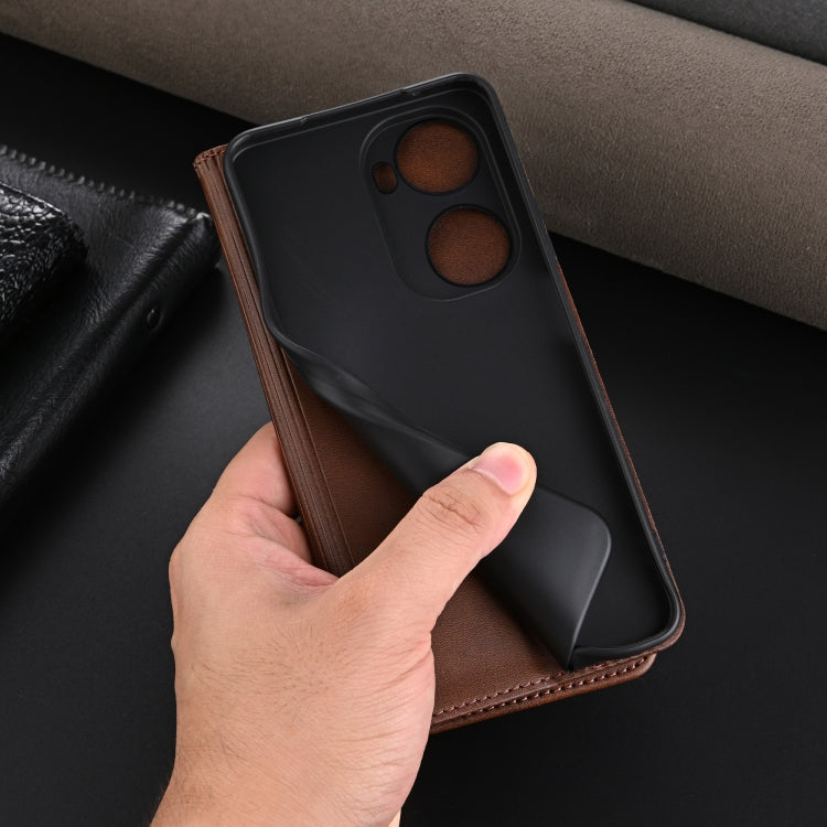 For Huawei nova 11 SE AZNS Magnetic Calf Texture Flip Leather Phone Case(Dark Green)