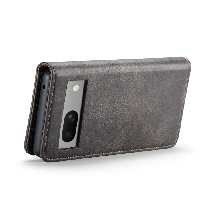 For Google Pixel 8a DG.MING Crazy Horse Texture Detachable Magnetic Leather Phone Case(Grey)