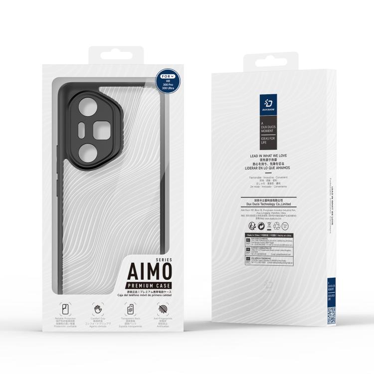 For Honor 300 Pro / 300 Ultra DUX DUCIS Aimo Series TPU + PC Frosted Feel Phone Case(Black)