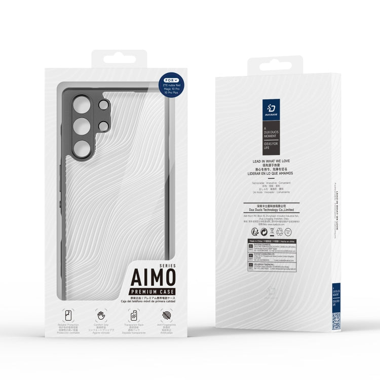 For ZTE nubia Red Magic 10 Pro / 10 Pro+ DUX DUCIS Aimo Series TPU + PC Frosted Feel Phone Case(Black)