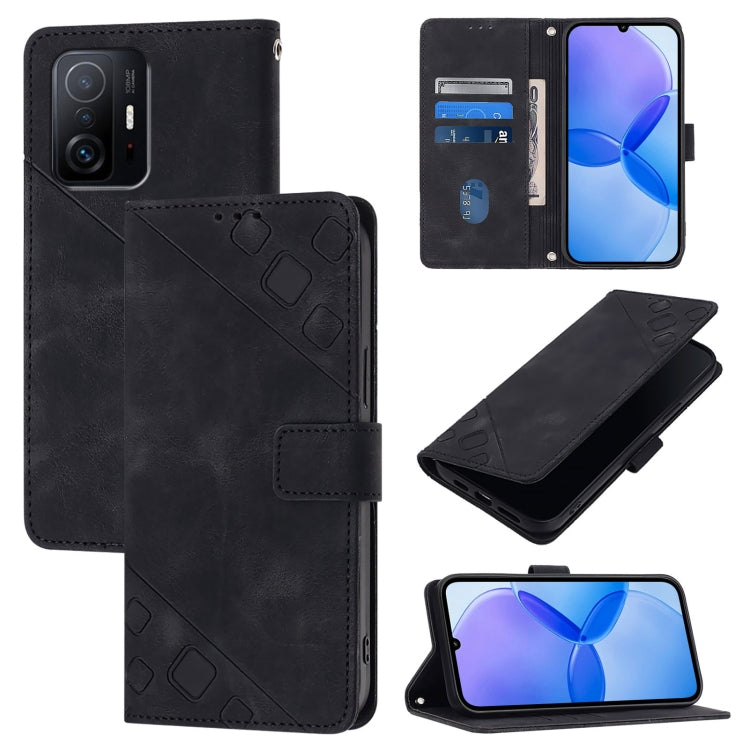 Skin Feel Embossed Leather Phone Case, For Xiaomi Civi 1S, For Xiaomi Poco M4 Pro 5G / Redmi Note 11S 5G, For Xiaomi Poco M2 Pro / Redmi Note 10 Lite, For Xiaomi 11T / 11T Pro