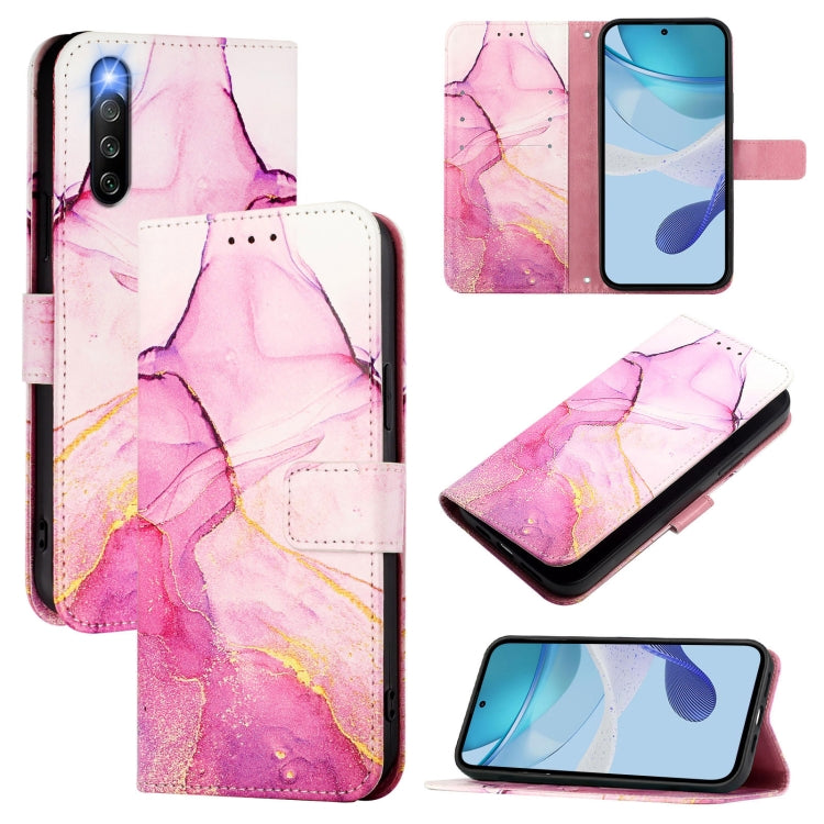 PT003 Marble Pattern Flip Leather Phone Case, For Sony Xperia 1 V, For Sony Xperia 10 V, For Sony Xperia 10 IV