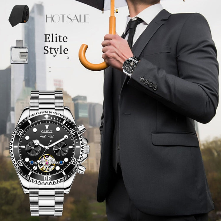 OLEVS 6605 Men Multifunctional Waterproof Mechanical Watch