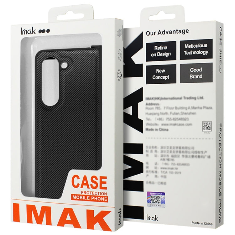 For Huawei Pocket 2 imak Ruiyi Series Carbon Fiber PU + PC Phone Case