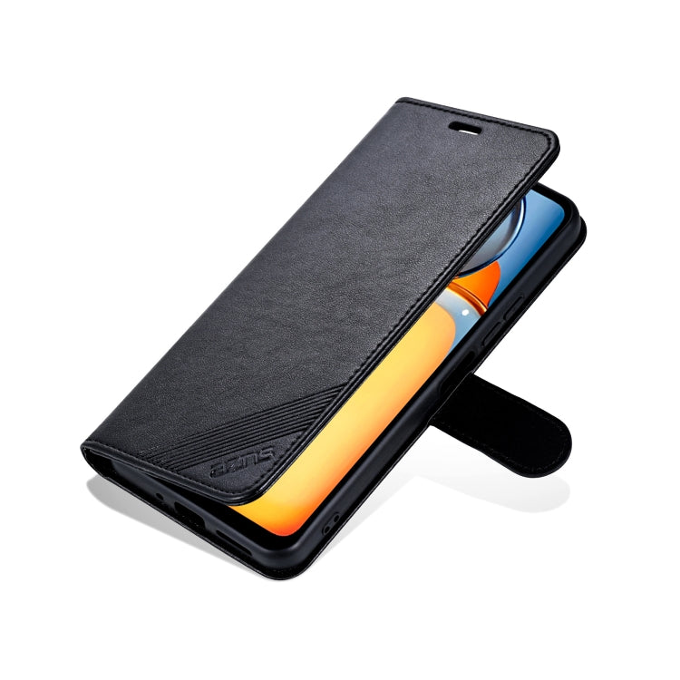 For Honor Play 60 Plus AZNS Sheepskin Texture Flip Leather Phone Case(Black)
