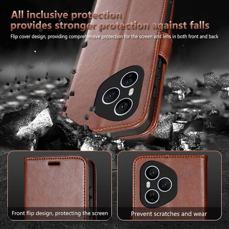 For Honor 400 Pro Global 160.8mm AZNS Sheepskin Texture Flip Leather Phone Case(Black)