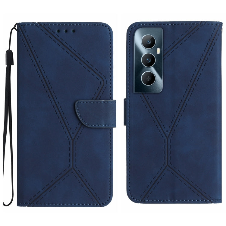 Stitching Embossed Leather Phone Case, For Realme 11 5G Global, For Realme C53, For Realme 11 4G Global, For Realme C65 4G