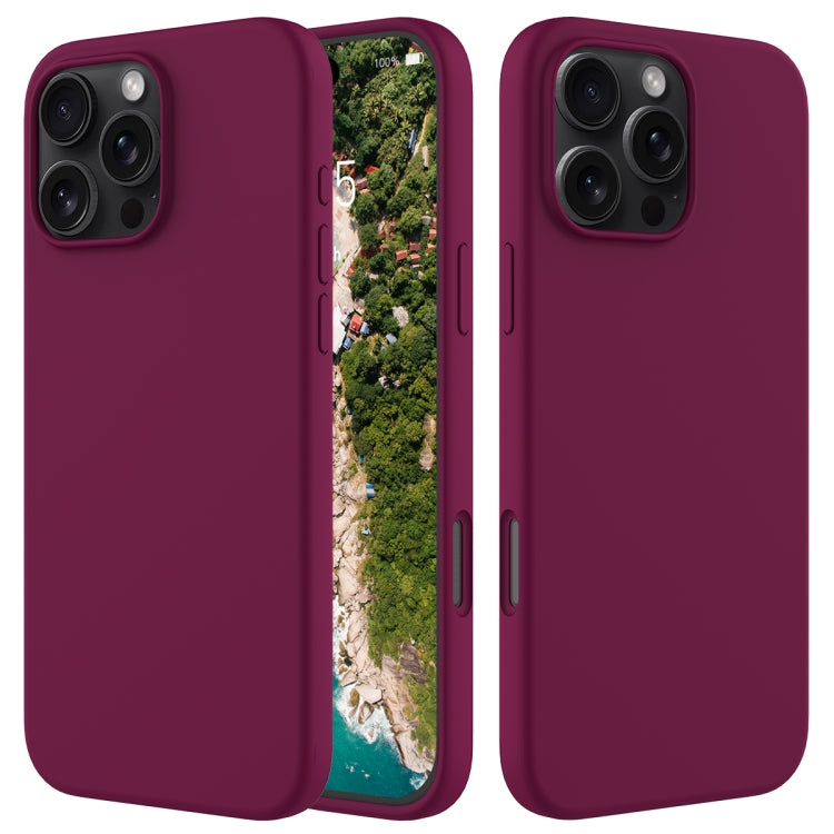 Solid Color Silicone Phone Case, For iPhone Air, For iPhone 16 Pro Max