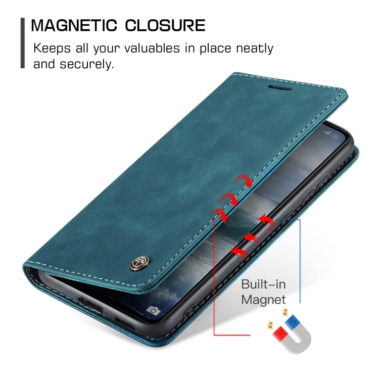 For Xiaomi Redmi Note 13 Pro 5G CaseMe 013 Multifunctional Horizontal Flip Leather Phone Case(Blue)