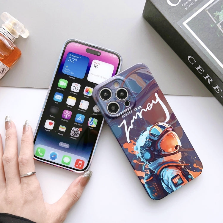 Painted Pattern Precise Hole PC Phone Case, For iPhone 14 Plus